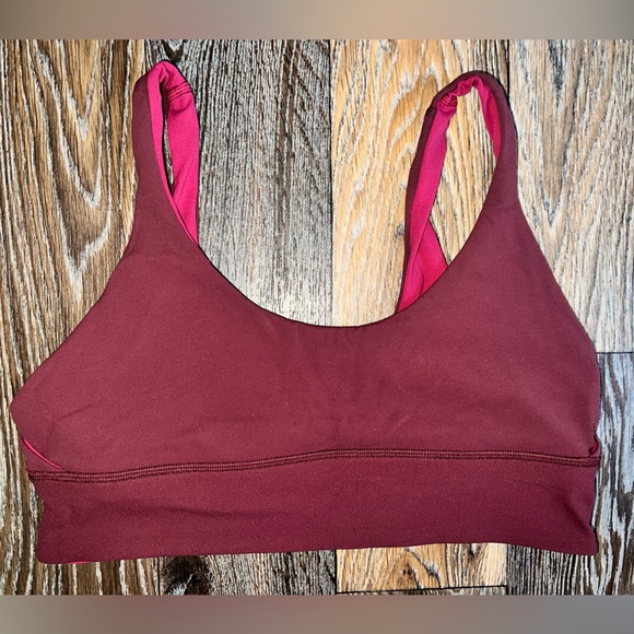 Lululemon Align Reversible Bra Light Support Pomegranate/Red Merlot - Picture 3 of 4